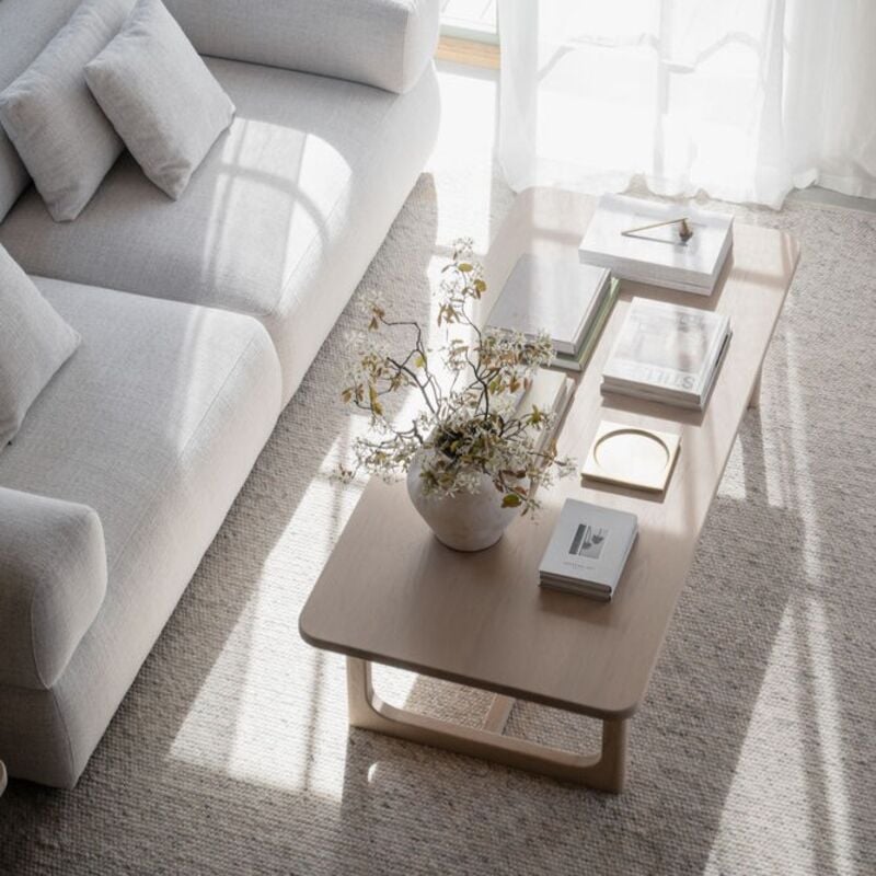 Rowico Home Driscoll sohvapöytä160x70 cm valkopesty tammi